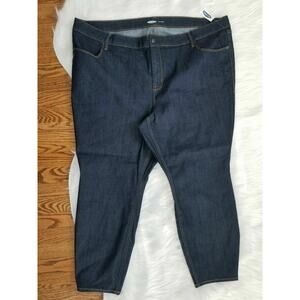 NEW Old‎ Navy Women's Mid-Rise Super Skinny Jeans Size 26 Plus SHORT - 448439